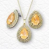 Diamond Sky Jewelry Papuošalų rinkinys moterims „Jasmine (Peach DeLite)“ su Swarovski® kristalais