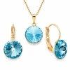 Diamond Sky Jewelry Papuošalų rinkinys moterims „Clarice II (Aquamarine Mėlyna)“ su Swarovski® kristalais
