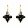 Diamond Sky Jewelry Papuošalų rinkinys moterims „Crystal Rhombus II (Graphite Lite Chrome)“ su Swarovski® kristalais