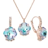 Diamond Sky Jewelry Papuošalų rinkinys moterims DiamondSky „Crete (Vitrail Light)“ su Preciosa kristalais