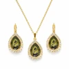 Diamond Sky Jewelry Papuošalų rinkinys moterims „Celestial Drop (Gold Patina)“ su Swarovski® kristalais