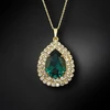 Diamond Sky Jewelry Papuošalų rinkinys moterims „Jasmine (Emerald)“ su Swarovski® kristalais