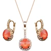 Diamond Sky Jewelry Papuošalų rinkinys moterims „Clarice VII (Light Coral)“ su Swarovski® kristalais