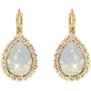 Diamond Sky Jewelry Papuošalų rinkinys moterims „Celestial Drop (Baltas Opal)“ su Swarovski® kristalais