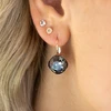 Diamond Sky Jewelry Papuošalų rinkinys moterims „Glare V (Sidabrinis Night)“ su Swarovski® kristalais