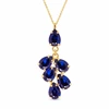 Diamond Sky Jewelry Papuošalų rinkinys moterims „Amber II (Dark Indigo)“ su Preciosa® kristalais