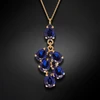 Diamond Sky Jewelry Papuošalų rinkinys moterims „Amber II (Dark Indigo)“ su Preciosa® kristalais