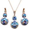 Diamond Sky Jewelry Papuošalų rinkinys moterims „Clarice VI (Light Sapphire Shimmer)“ su Swarovski® kristalais