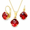 Diamond Sky Jewelry Papuošalų rinkinys moterims „Mystic (Scarlet)“ su Swarovski® kristalais