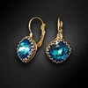 Diamond Sky Jewelry Papuošalų rinkinys moterims „Vintage IV (Bermuda Mėlyna)“ su Swarovski® kristalais
