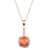 Diamond Sky Jewelry Papuošalų rinkinys moterims „Clarice VII (Light Coral)“ su Swarovski® kristalais
