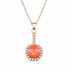 Diamond Sky Jewelry Papuošalų rinkinys moterims „Clarice VII (Light Coral)“ su Swarovski® kristalais