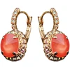 Diamond Sky Jewelry Papuošalų rinkinys moterims „Clarice VII (Light Coral)“ su Swarovski® kristalais