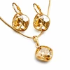 Diamond Sky Jewelry Papuošalų rinkinys moterims „Glare IV (Golden Shadow)“ su Swarovski® kristalais