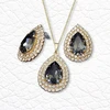 Diamond Sky Jewelry Papuošalų rinkinys moterims „Jasmine (Sidabrinis Night)“ su Swarovski® kristalais