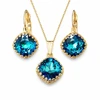 Diamond Sky Jewelry Papuošalų rinkinys moterims „Vintage IV (Bermuda Mėlyna)“ su Swarovski® kristalais