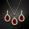 Diamond Sky Jewelry Papuošalų rinkinys moterims „Celestial Drop (Siam)“ su Swarovski® kristalais