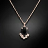 Diamond Sky Jewelry Papuošalų rinkinys moterims „Leonora II (Jet)“ su Preciosa® kristalais