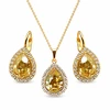 Diamond Sky Jewelry Papuošalų rinkinys moterims „Celestial Drop (Golden Shadow)“ su Swarovski® kristalais