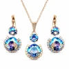 Diamond Sky Jewelry Papuošalų rinkinys moterims „Clarice VI (Light Sapphire Shimmer)“ su Swarovski® kristalais