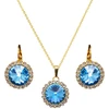 Diamond Sky Jewelry Papuošalų rinkinys moterims „Clarice (Aquamarine Mėlyna)“ su Swarovski® kristalais