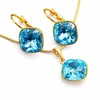 Diamond Sky Jewelry Papuošalų rinkinys moterims „Glare IV (Aqua G)“ su Swarovski® kristalais