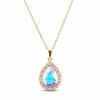 Diamond Sky Jewelry Papuošalų rinkinys moterims „Celestial Drop (Aurora Borealis)“ su Swarovski® kristalais