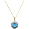 Diamond Sky Jewelry Papuošalų rinkinys moterims „Clarice (Aquamarine Mėlyna)“ su Swarovski® kristalais