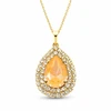 Diamond Sky Jewelry Papuošalų rinkinys moterims „Jasmine (Peach DeLite)“ su Swarovski® kristalais