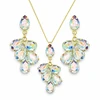 Diamond Sky Jewelry Papuošalų rinkinys moterims „Amber II (Aurora Borealis)“ su Preciosa® kristalais