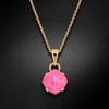 Diamond Sky Jewelry Papuošalų rinkinys moterims „Magical Square (Electric Rožinė Ignite)“ su Swarovski® kristalais