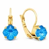 Diamond Sky Jewelry Papuošalų rinkinys moterims „Magical Square (Electric Mėlyna Ignite)“ su Swarovski® kristalais