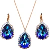 Diamond Sky Jewelry Papuošalų rinkinys moterims „Celestial Drop III (Bermuda Mėlyna)“ su Swarovski® kristalais