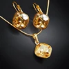 Diamond Sky Jewelry Papuošalų rinkinys moterims „Glare IV (Golden Shadow)“ su Swarovski® kristalais