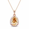 Diamond Sky Jewelry Papuošalų rinkinys moterims „Celestial Drop III (Golden Shadow)“ su Swarovski® kristalais