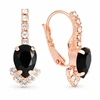 Diamond Sky Jewelry Papuošalų rinkinys moterims „Leonora II (Jet)“ su Preciosa® kristalais