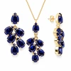 Diamond Sky Jewelry Papuošalų rinkinys moterims „Amber II (Dark Indigo)“ su Preciosa® kristalais