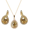Diamond Sky Jewelry Papuošalų rinkinys moterims „Celestial Drop (Golden Shadow)“ su Swarovski® kristalais