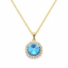 Diamond Sky Jewelry Papuošalų rinkinys moterims „Clarice (Aquamarine Mėlyna)“ su Swarovski® kristalais