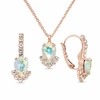 Diamond Sky Jewelry Papuošalų rinkinys moterims „Leonora II (Aurora Borealis)“ su Preciosa® kristalais