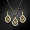 Diamond Sky Jewelry Papuošalų rinkinys moterims „Celestial Drop (Gold Patina)“ su Swarovski® kristalais