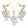 Diamond Sky Jewelry Papuošalų rinkinys moterims „Amber II (Aurora Borealis)“ su Preciosa® kristalais