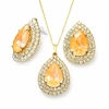 Diamond Sky Jewelry Papuošalų rinkinys moterims „Jasmine (Peach DeLite)“ su Swarovski® kristalais