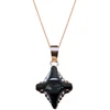 Diamond Sky Jewelry Papuošalų rinkinys moterims „Crystal Rhombus II (Graphite Lite Chrome)“ su Swarovski® kristalais