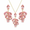 Diamond Sky Jewelry Papuošalų rinkinys moterims „Amber II (Light Rose)“ su Preciosa® kristalais