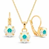 Diamond Sky Jewelry Papuošalų rinkinys moterims „Magical Square (Aurora Borealis)“ su Swarovski® kristalais
