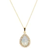 Diamond Sky Jewelry Papuošalų rinkinys moterims „Celestial Drop (Baltas Opal)“ su Swarovski® kristalais