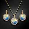Diamond Sky Jewelry Papuošalų rinkinys moterims „Clarice (Aurora Borealis)“ su Swarovski® kristalais