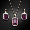 Diamond Sky Jewelry Papuošalų rinkinys moterims „Lourdes (Amethyst)“ su Swarovski® kristalais