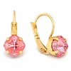 Diamond Sky Jewelry Papuošalų rinkinys moterims „Magical Square (Maroon Ignite)“ su Swarovski® kristalais